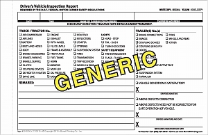 Additional images for Driver's Daily Vehicle Inspection Report - Generic
