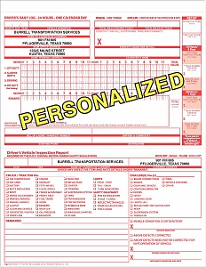 Larger image for Driver's Combined Logbook - Personalized