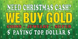 Larger image for 72 x 28 - Green - Need Christmas Cash Banner