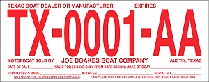 Larger image for Boat Temp Tags - Red