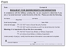 Order MLA - Request for Borrower's Information w/Social